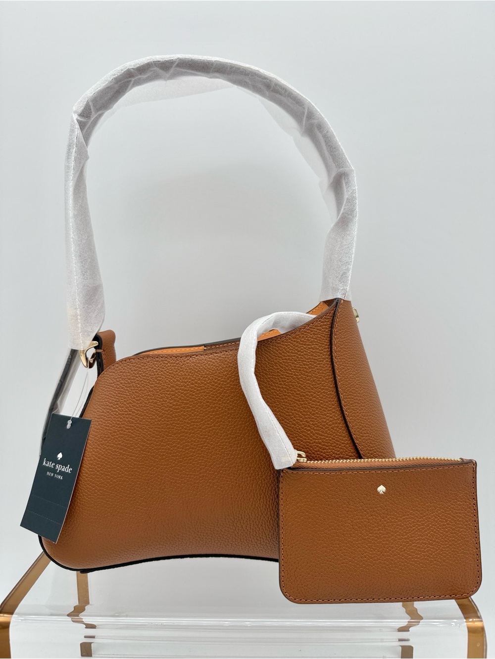Kate Spade 454 Sculpted Shoulder Bag Warm Gingerbread